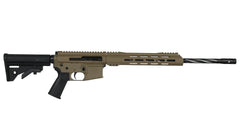 .223 Wylde, 18" Black Nitride Bear Claw Fluted Heavy Barrel, 1:8 Twist, Mid-Length Gas System, 15" MLOK Split Rail|Side Charging Complete Rifle