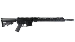 .223 Wylde, 18" Black Nitride Bear Claw Fluted Heavy Barrel, 1:8 Twist, Mid-Length Gas System, 15" MLOK Split Rail|Side Charging Complete Rifle