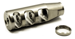 3-Port Compensator1/2-28 TPI | .750 OD | .281 Exit | Polished Titanium