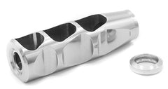 Vertical Port Compensator1/2-28 TPI | .750 OD | .406 Exit (9mm) | Polished Stainless
