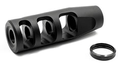 3-Port Compensator1/2-28 TPI | .750 OD | 9mm (.406 Exit) | Matte Black
