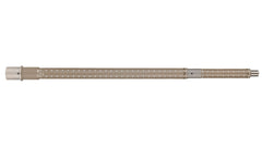18" .223 Wylde SPR Stainless Steel Rifle Length Barrel Bomber Fluted Uncoated Dimples, Cerakote FDE